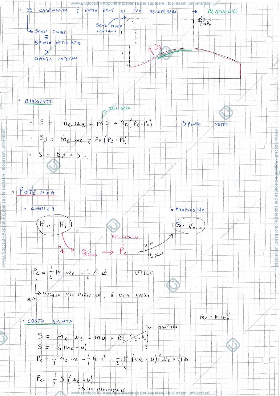 Anteprima pagina 4 — Appunti dell'intero corso di Pastrone - motori per aeromobili - parte 1