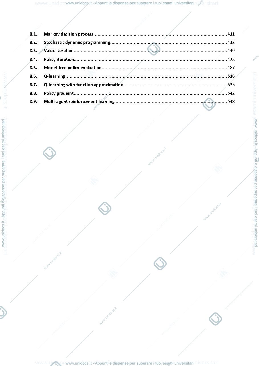 Anteprima pagina 3 — Multiagent System Riassunto Corso