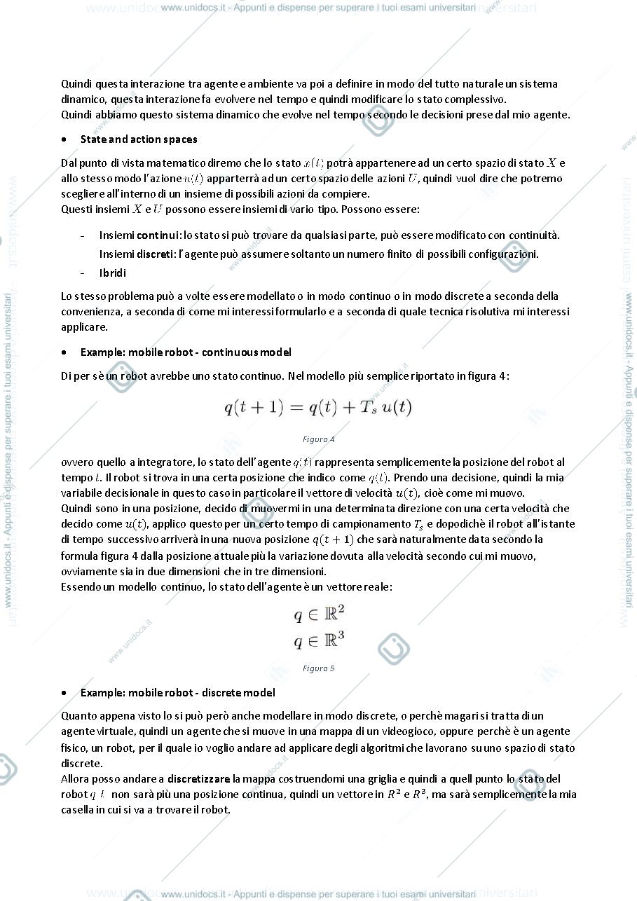 Anteprima pagina 5 — Multiagent System Riassunto Corso