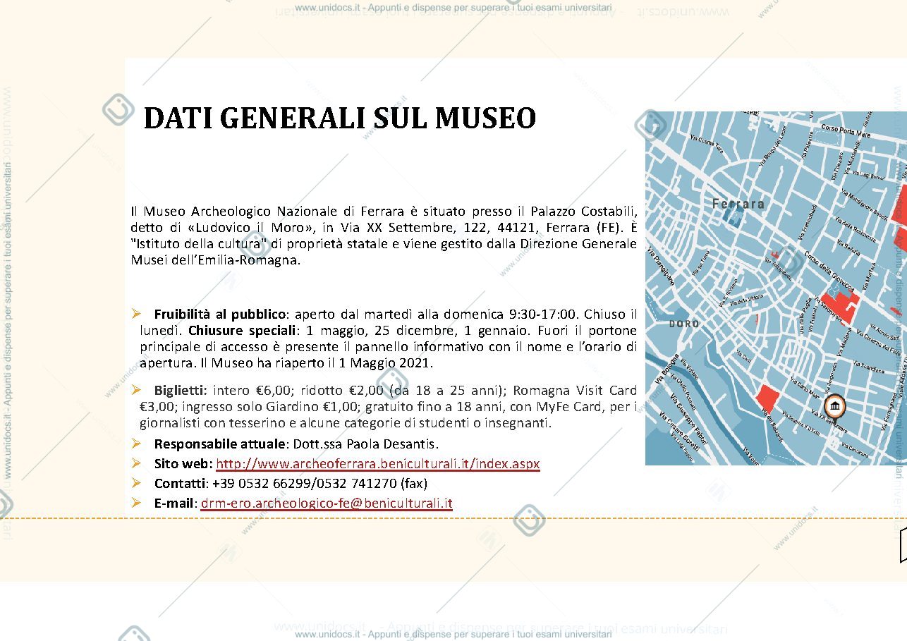 Anteprima pagina 2 — Presentazione Museologia Archeologica