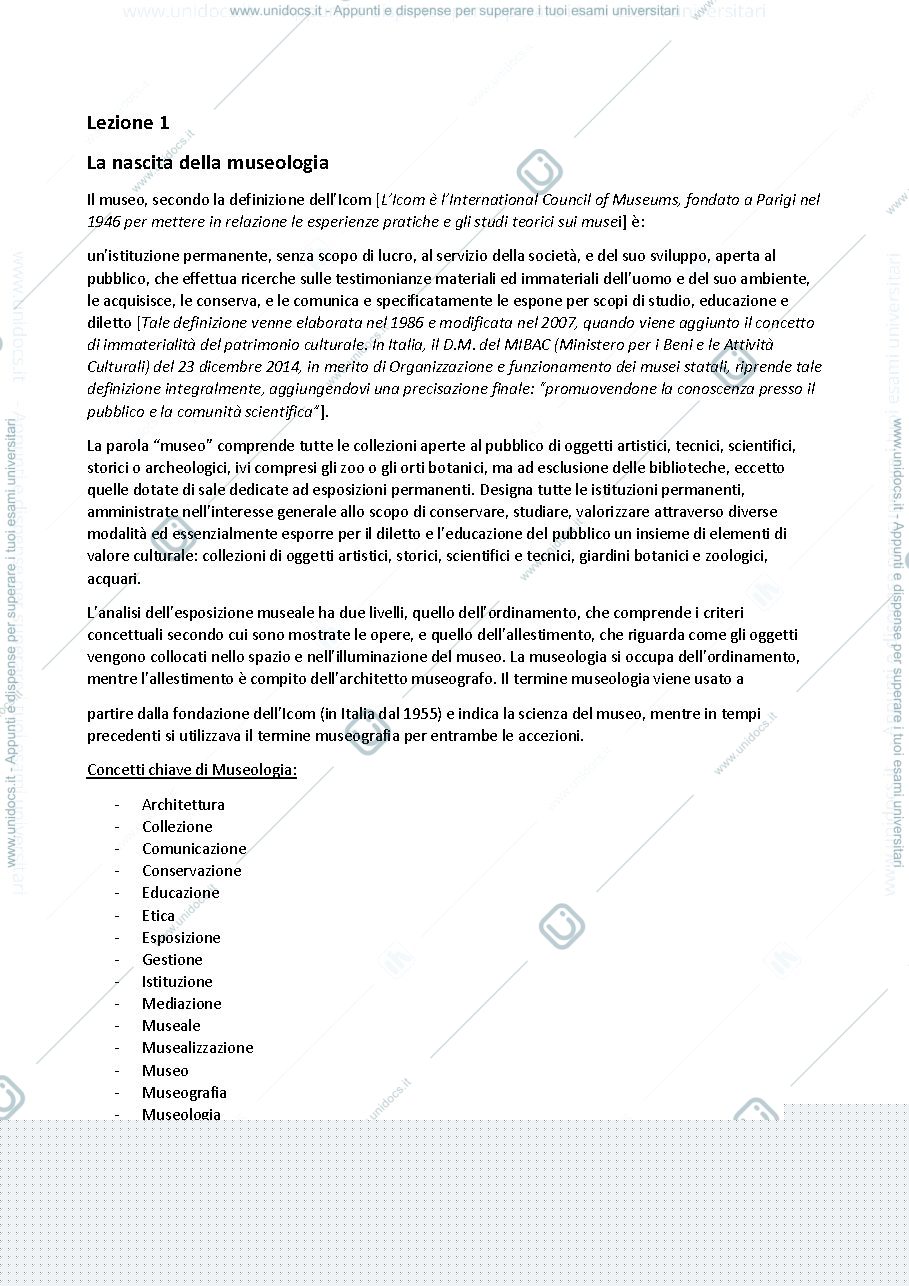 Anteprima pagina 1 — Museologia 19/20
