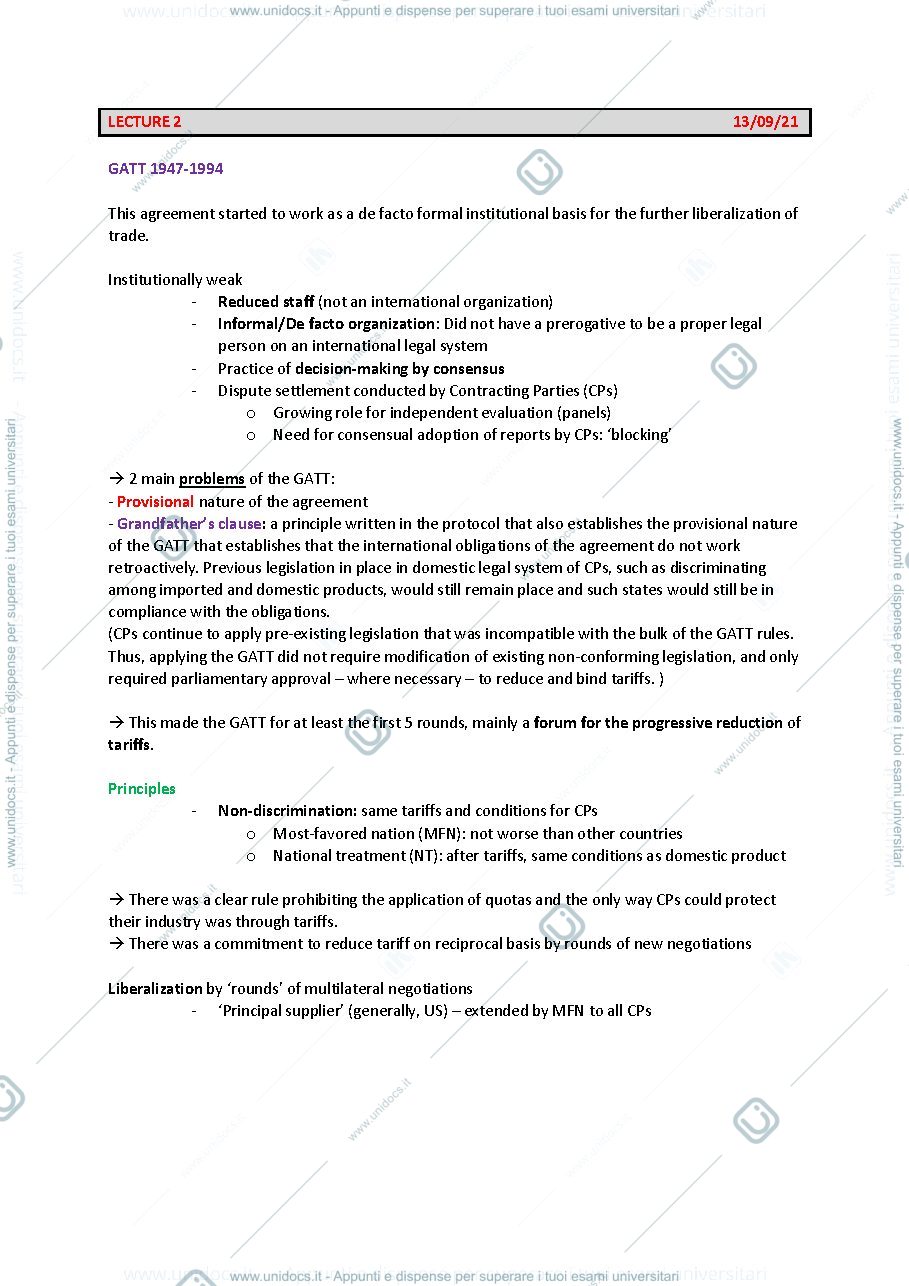 Anteprima pagina 4 — NATIONAL AND INTERNATIONAL INSTITUTIONS LAW 