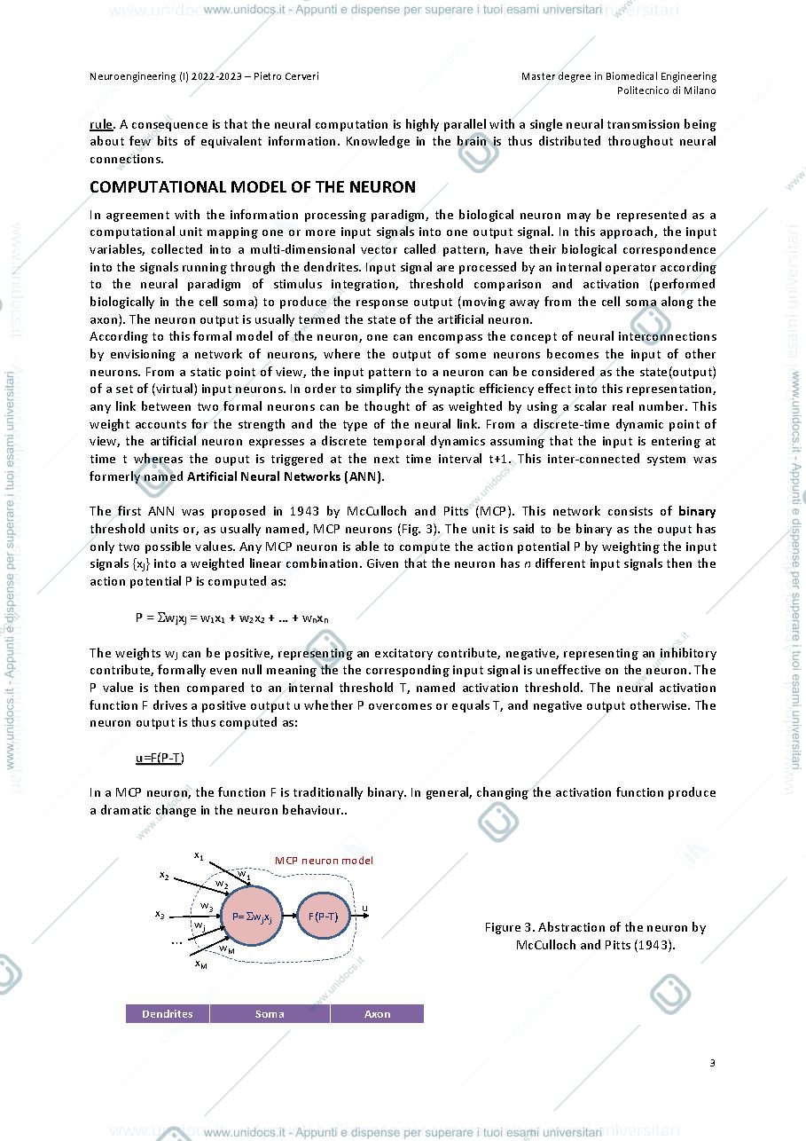 Anteprima pagina 3 — Neuroengineering (I) 2022‐2023 – Pietro Cerveri