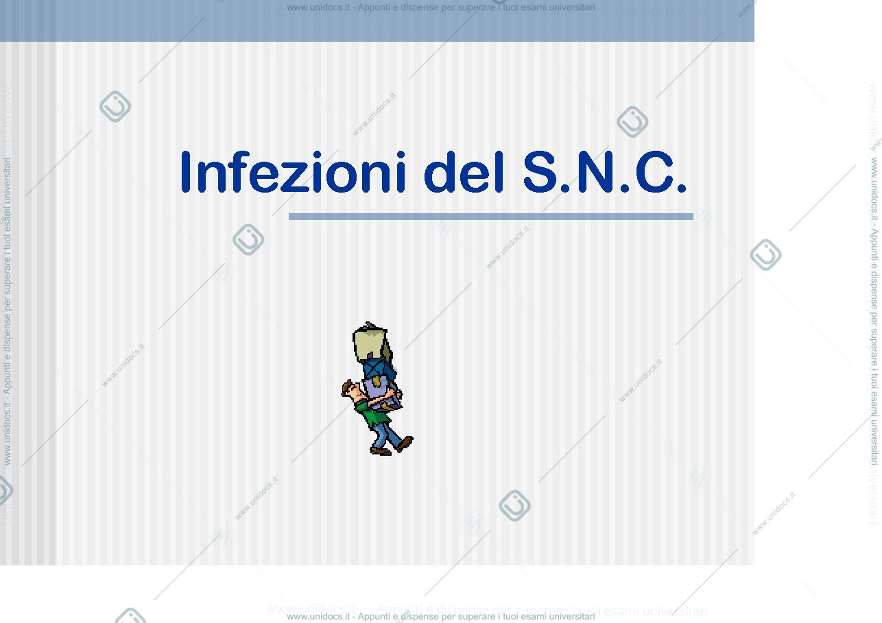 Anteprima pagina 1 — Infezioni del S.N.C.