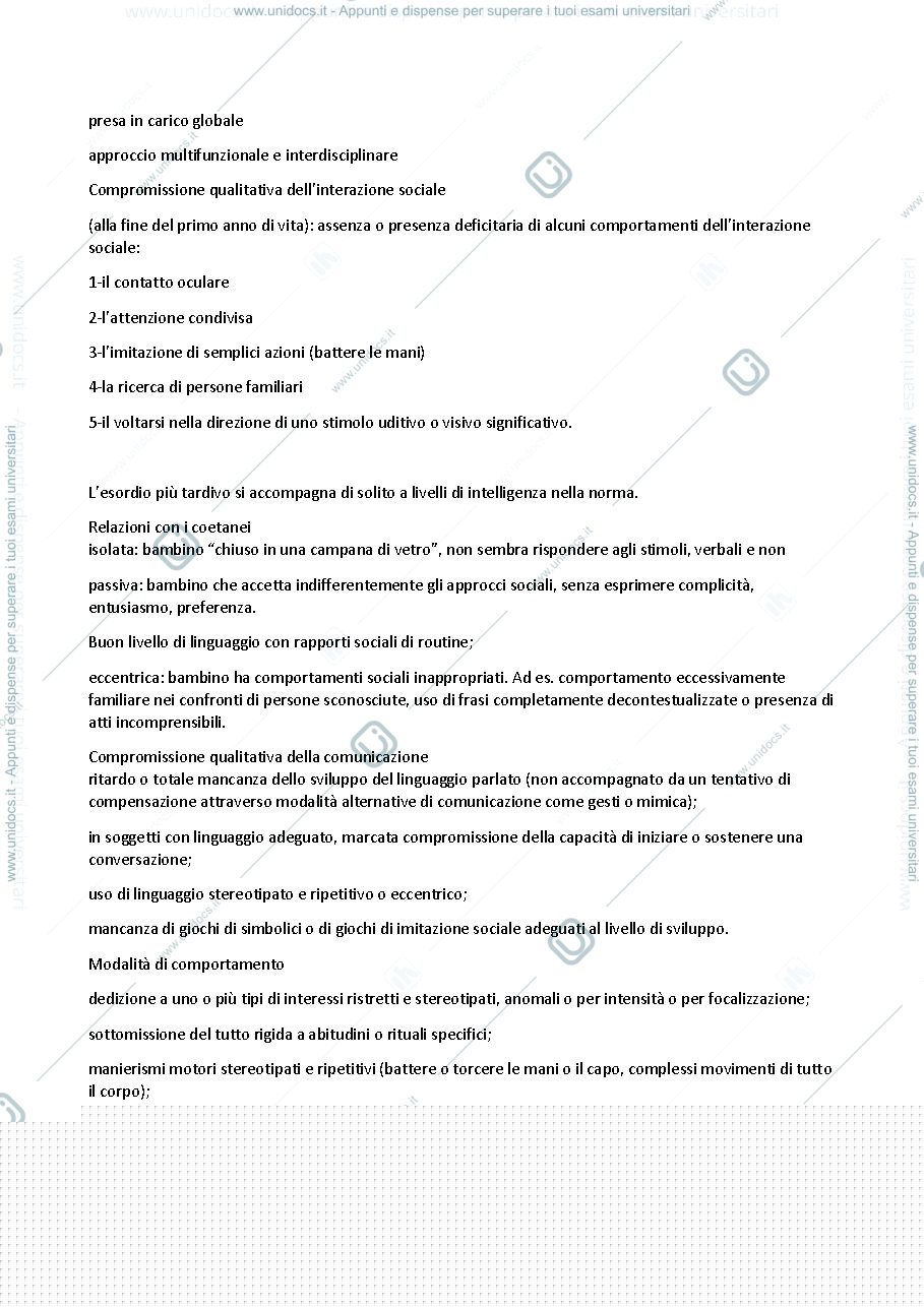Anteprima pagina 2 — Disturbi dello spettro autistico