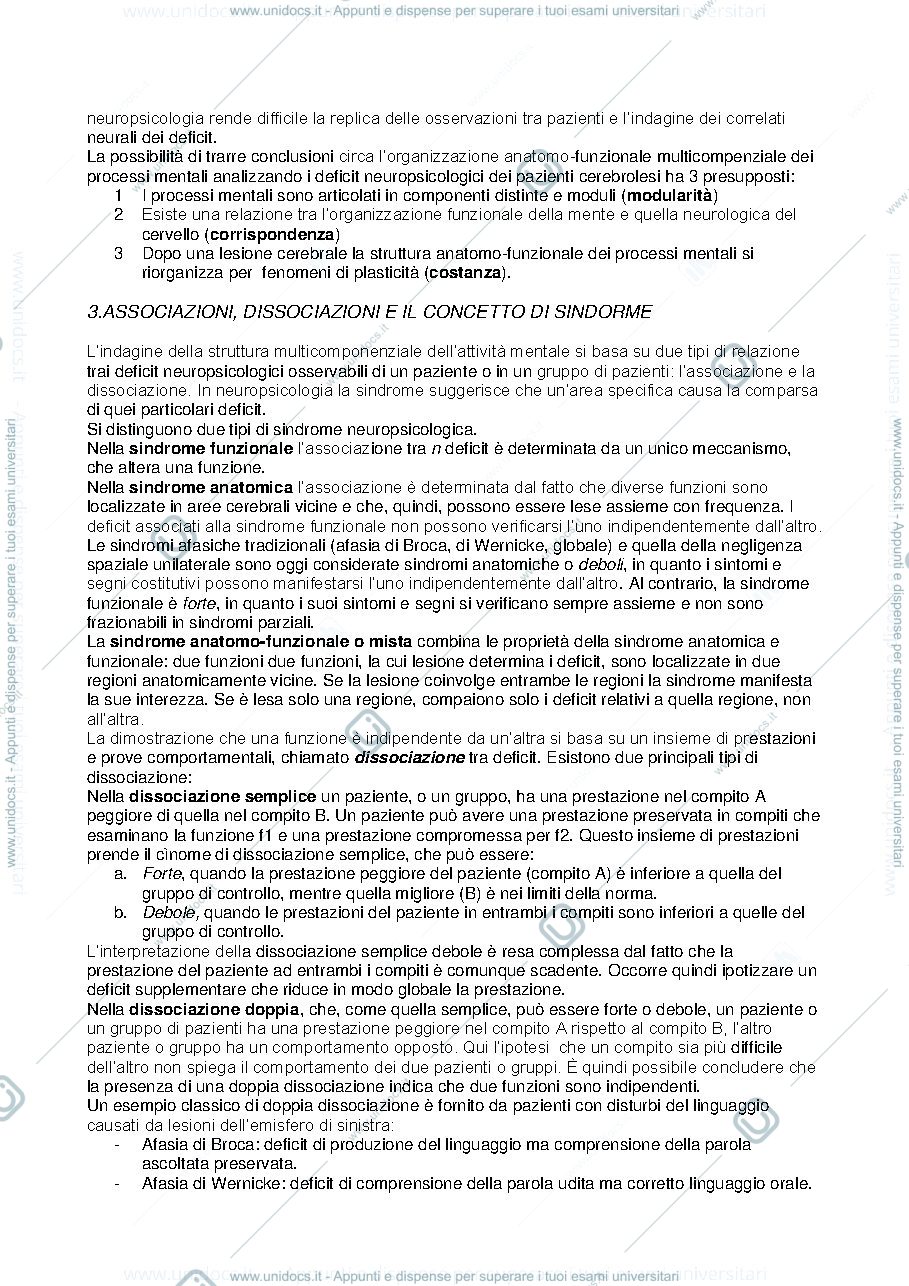 Anteprima pagina 3 — Manuale di Neuropsicologia - Vallar/Papagno