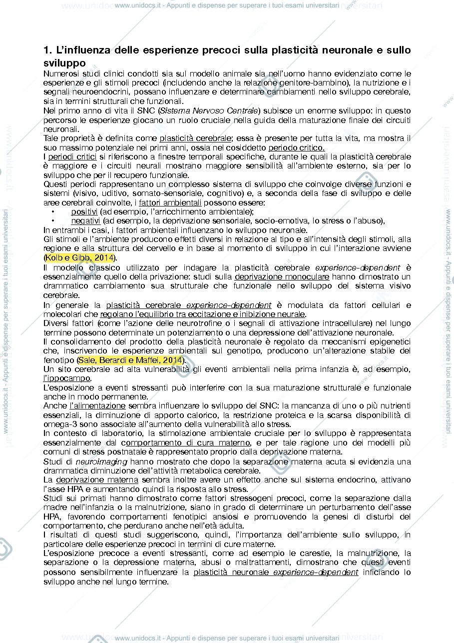 Anteprima pagina 2 — Riassunto libro neuropsicologia dello sviluppo e riabilitazione