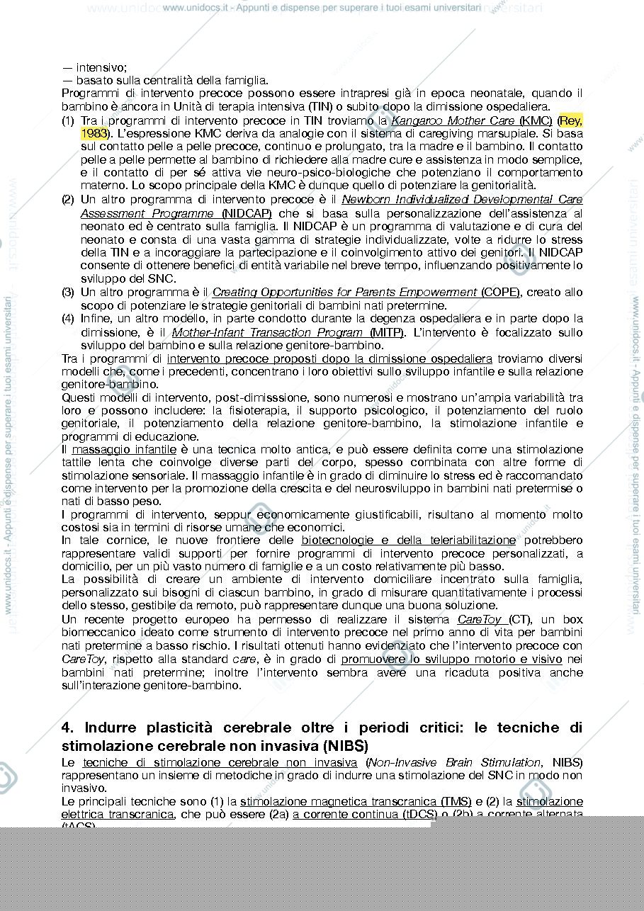 Anteprima pagina 4 — Riassunto libro neuropsicologia dello sviluppo e riabilitazione