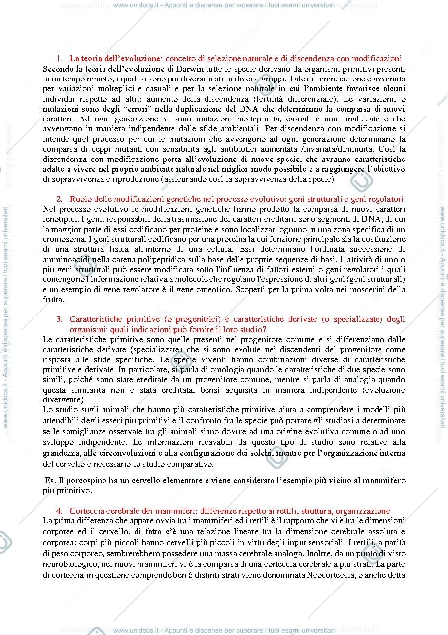Anteprima pagina 1 — Neuroscienze cognitive