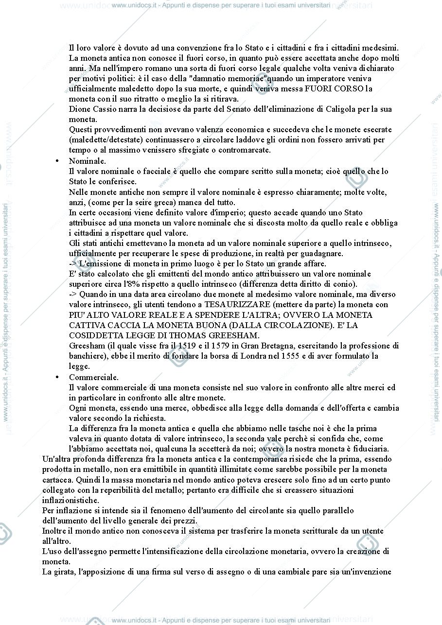 Anteprima pagina 2 — E' una sintesi del libro di Savio - "Monete romane"