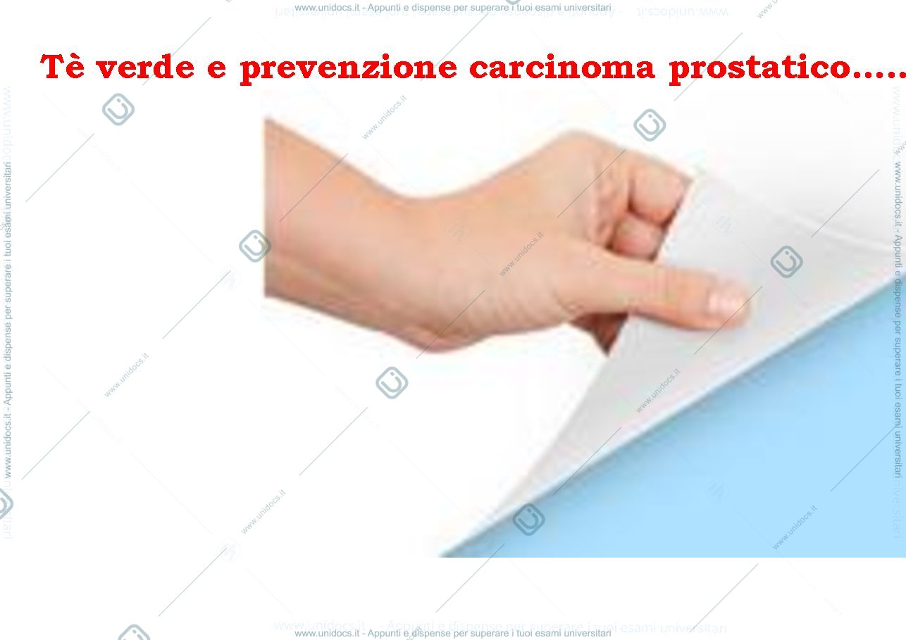 Anteprima pagina 1 — Té verde e carcinoma prostatico