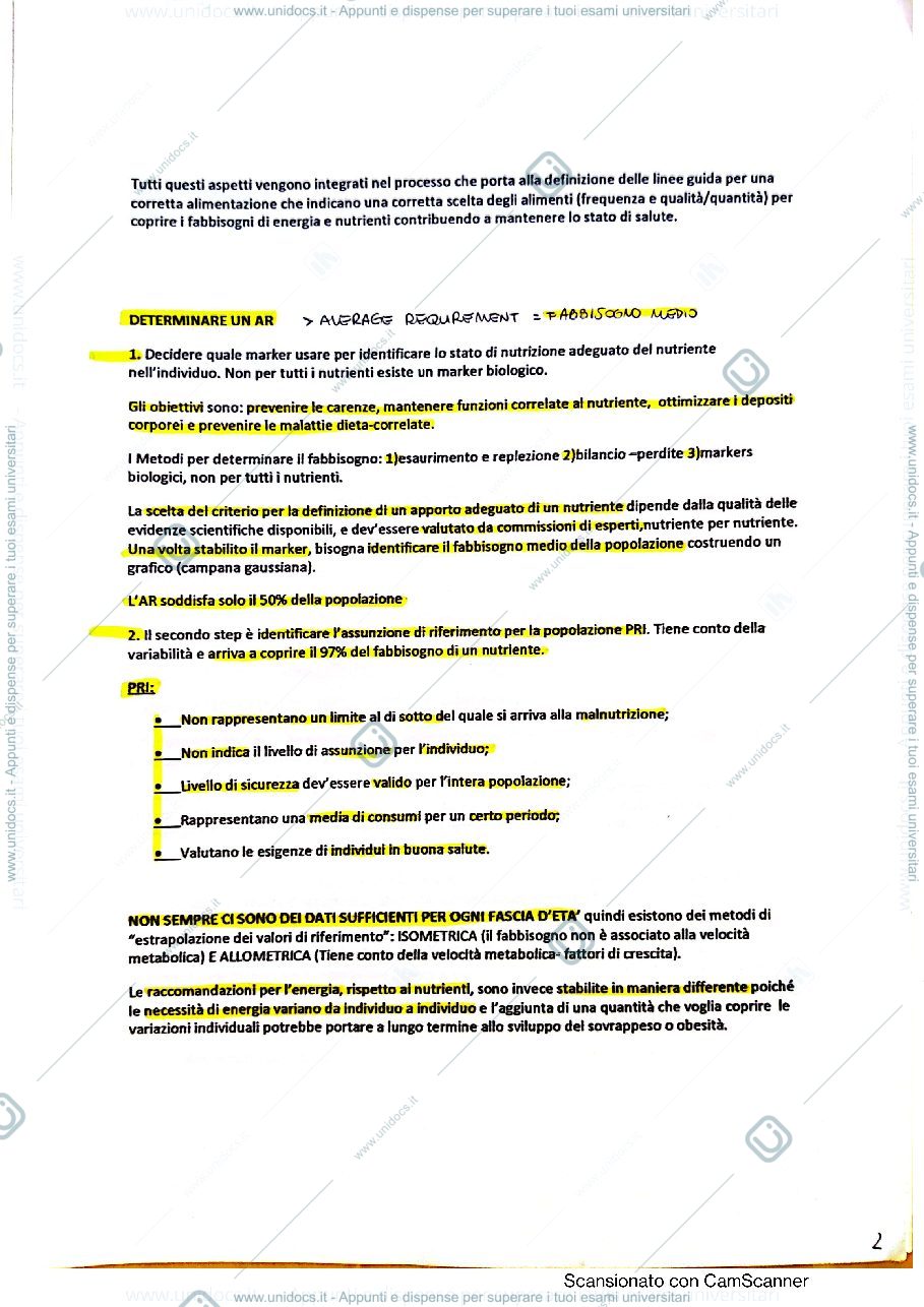 Anteprima pagina 2 — Nutrizione