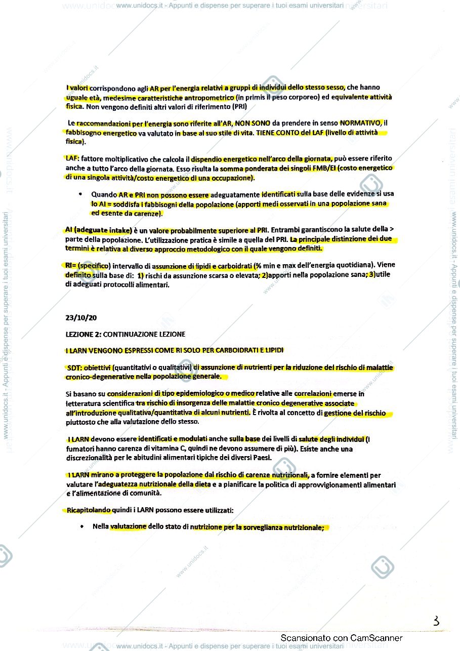 Anteprima pagina 3 — Nutrizione