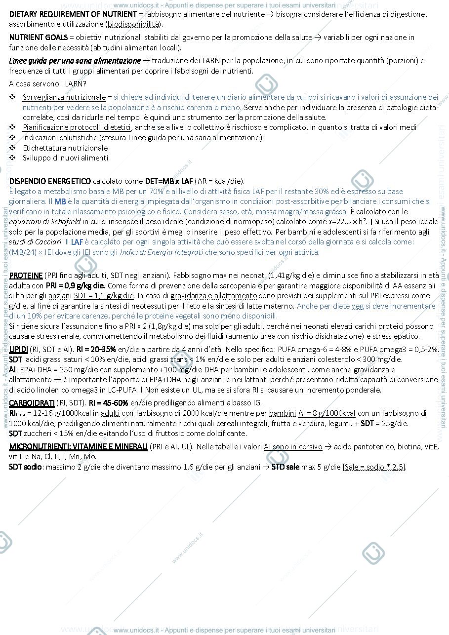 Anteprima pagina 2 — Nutrizione applicata