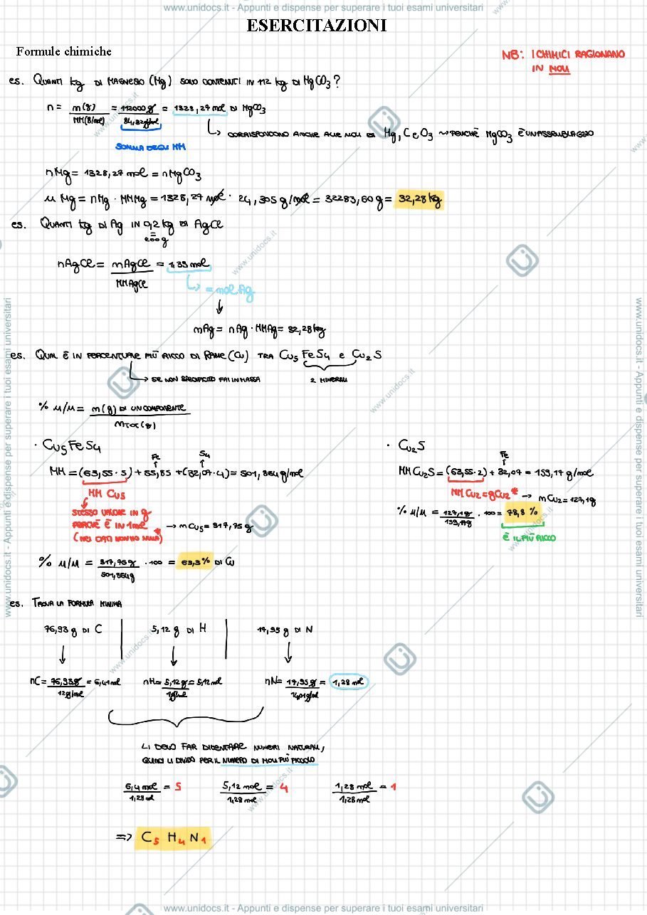 Anteprima pagina 1 — schema chimica