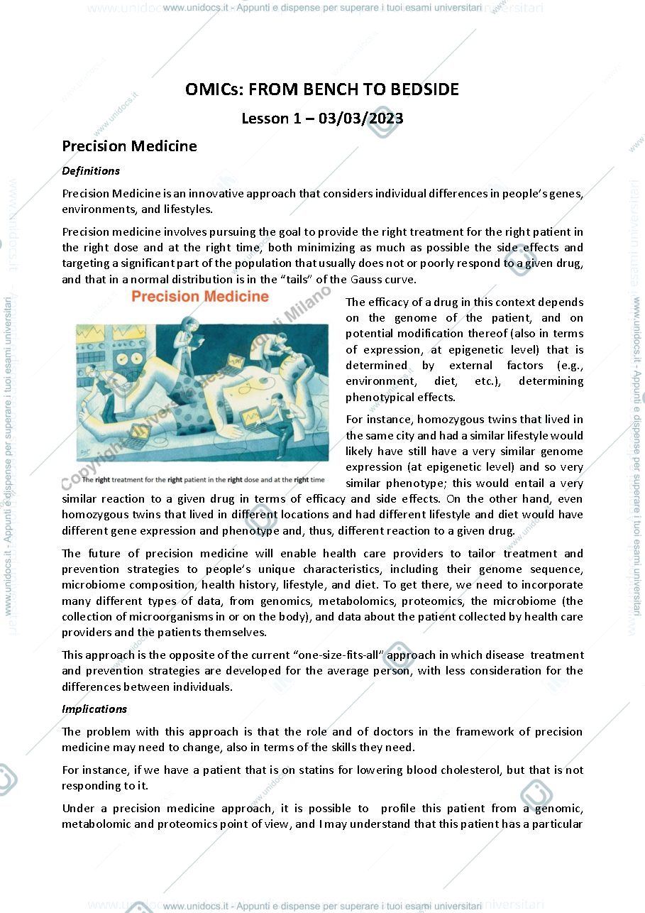 Anteprima pagina 1 — OMICS