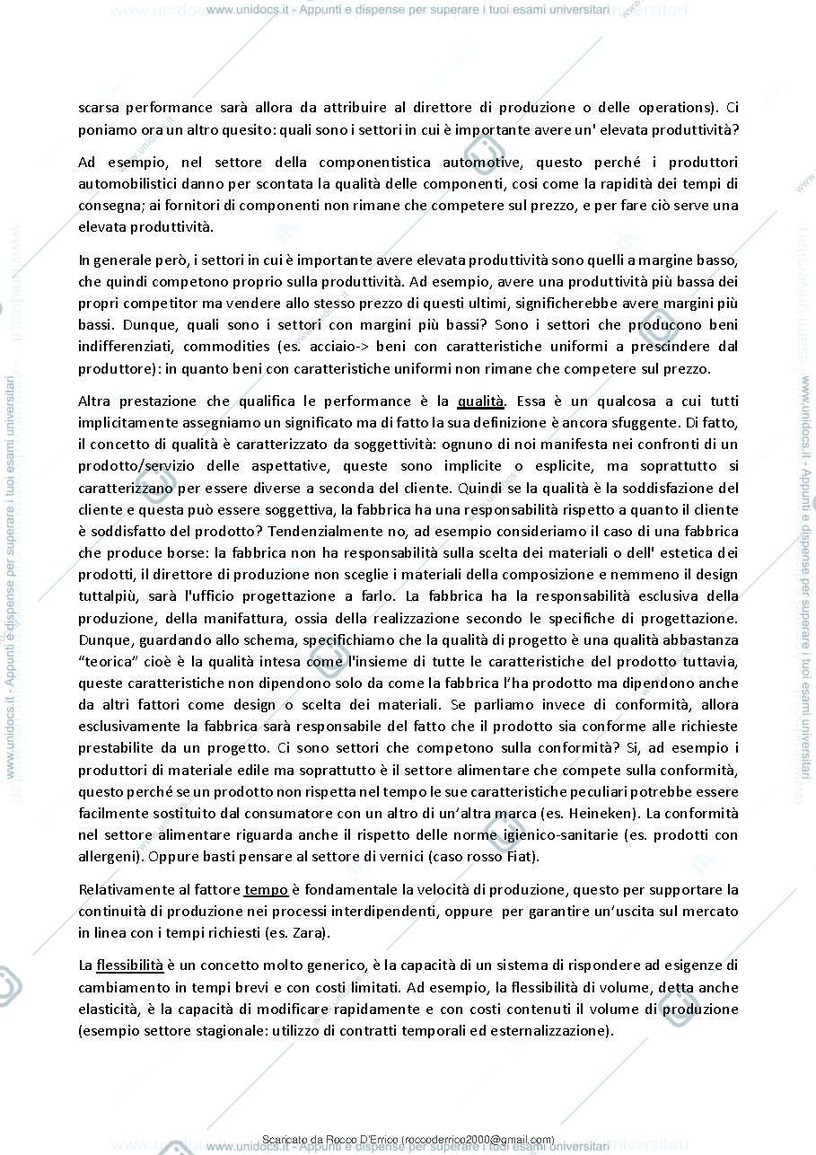 Anteprima pagina 3 — Appunti di Operations e Supply Chain