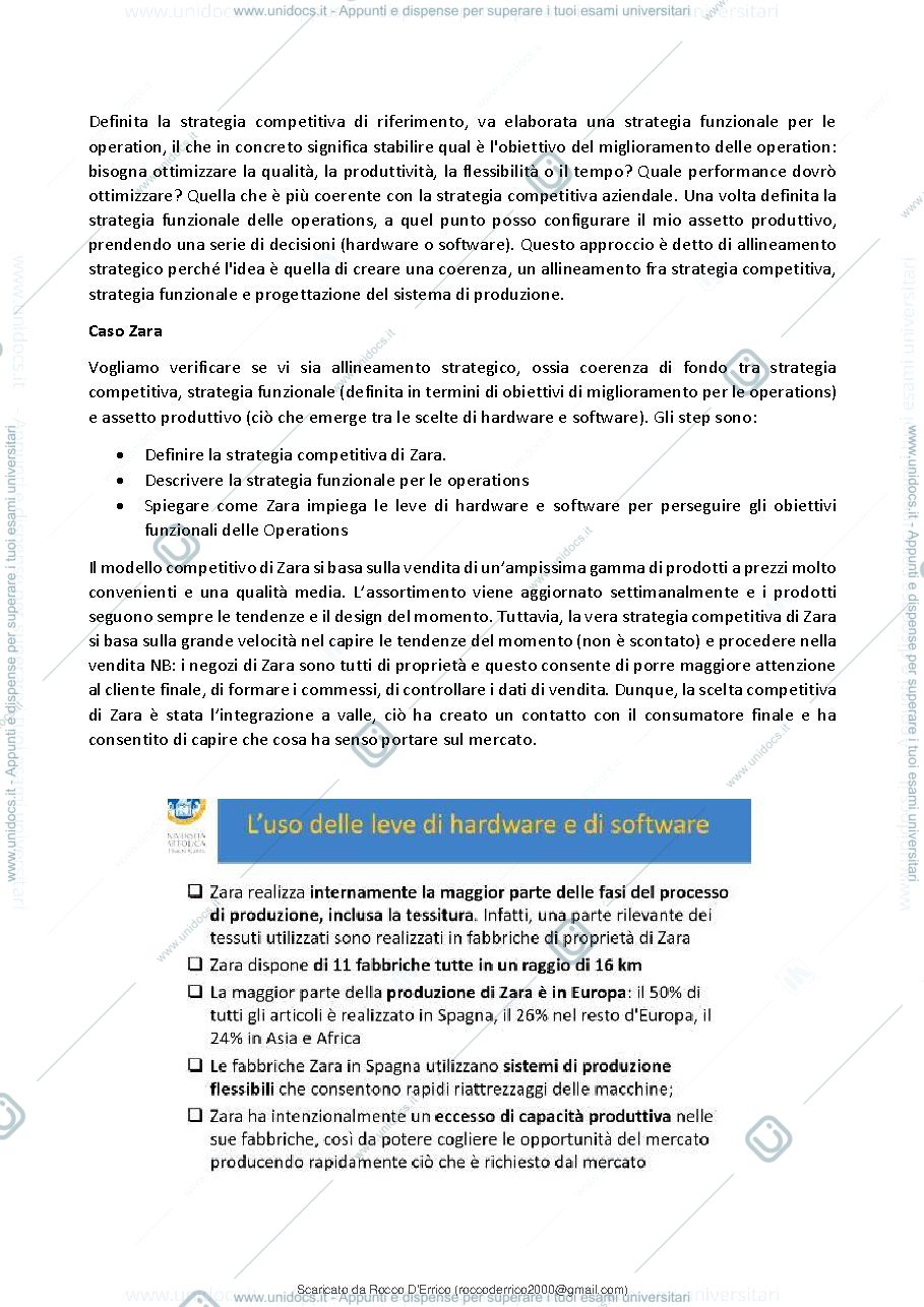 Anteprima pagina 5 — Appunti di Operations e Supply Chain