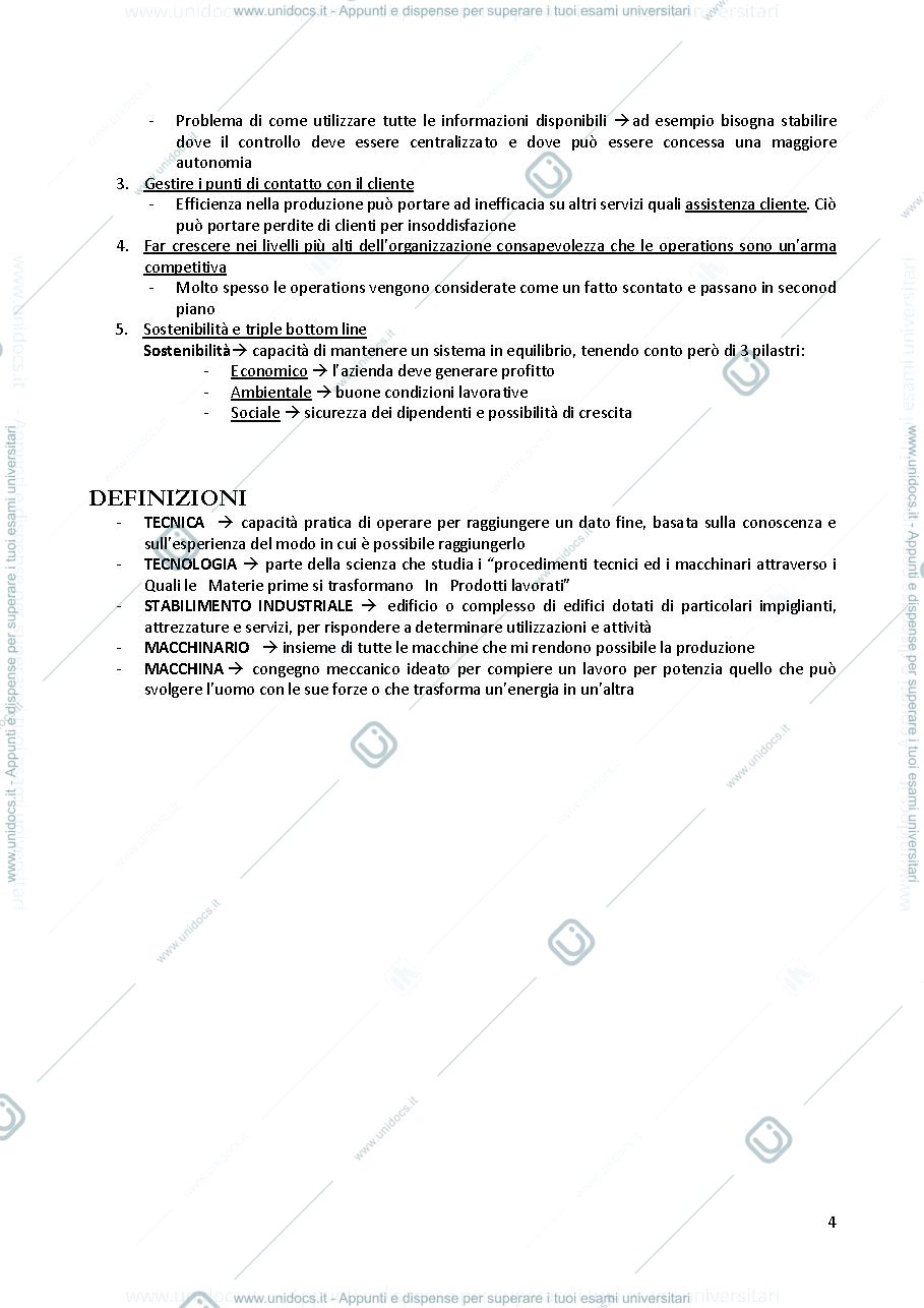Anteprima pagina 4 — Appuntis Operation Management