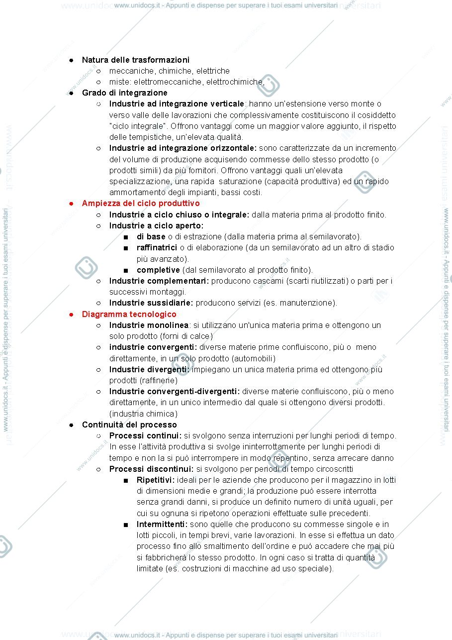 Anteprima pagina 3 — Riassunto operation management 2