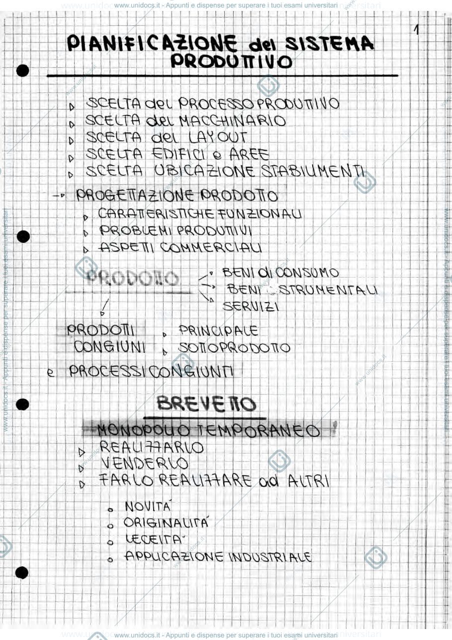 Anteprima pagina 3 — riassunti di operation management