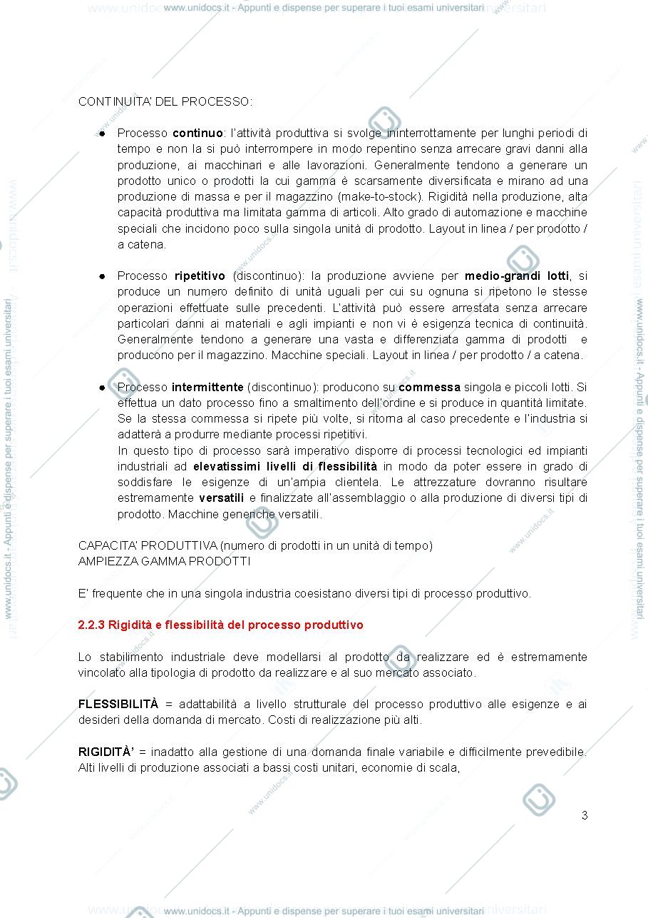 Anteprima pagina 3 — Riassunti di OPERATION MANAGEMENT - Vesce Corso A 
