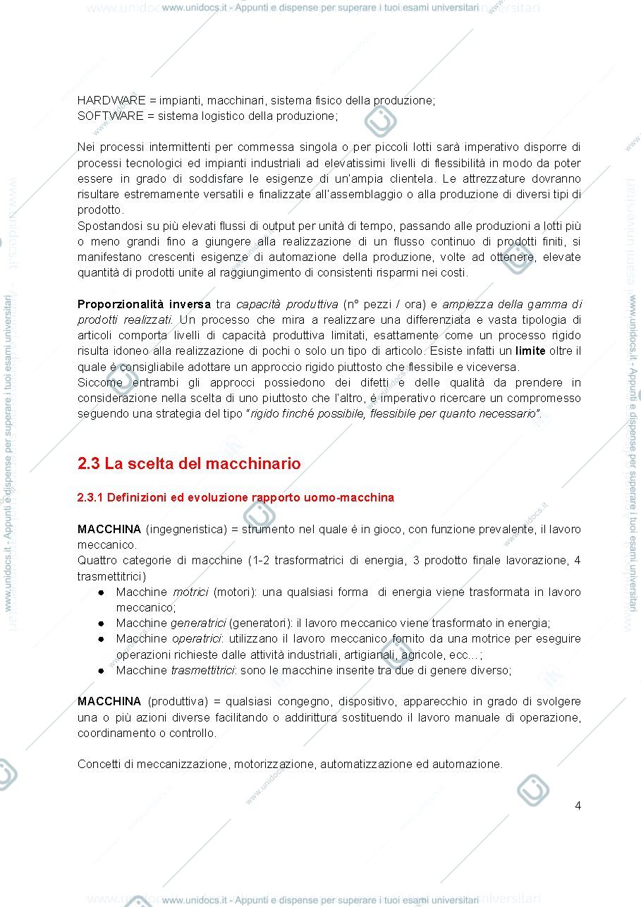 Anteprima pagina 4 — Riassunti di OPERATION MANAGEMENT - Vesce Corso A 