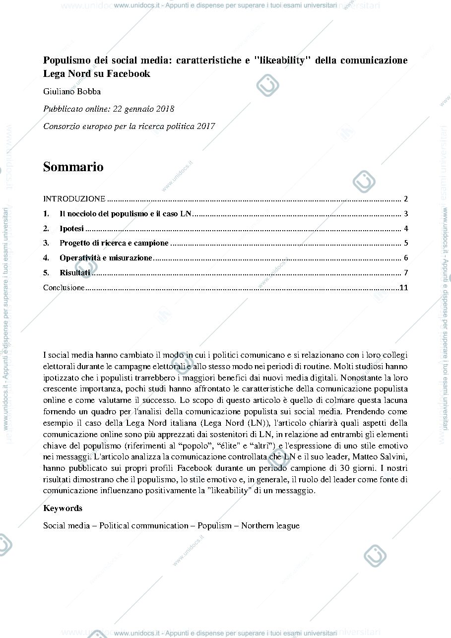Anteprima pagina 1 — articolo tradotto in italiano