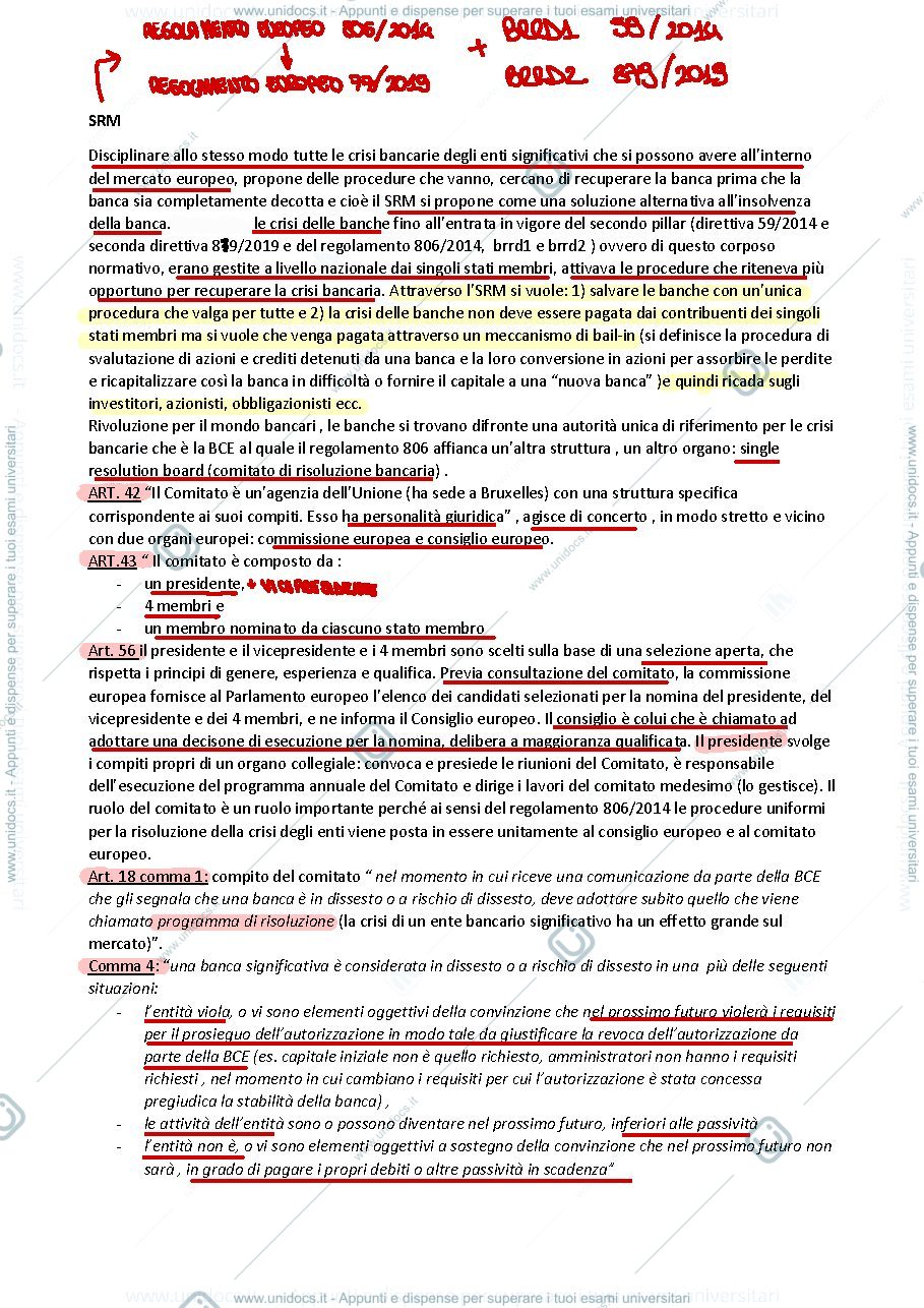Anteprima pagina 1 — Ordinamento del credito 