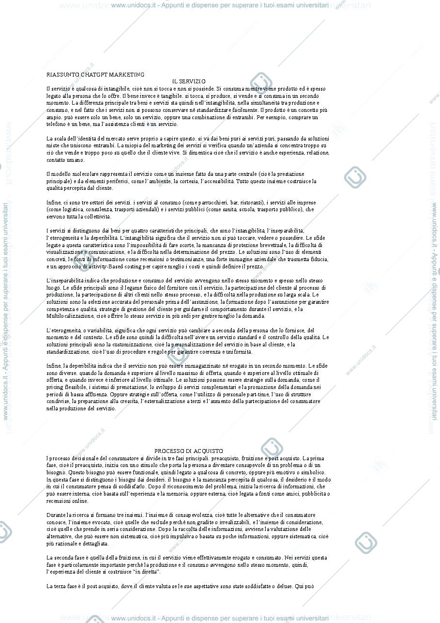 Anteprima pagina 1 — Marketing 