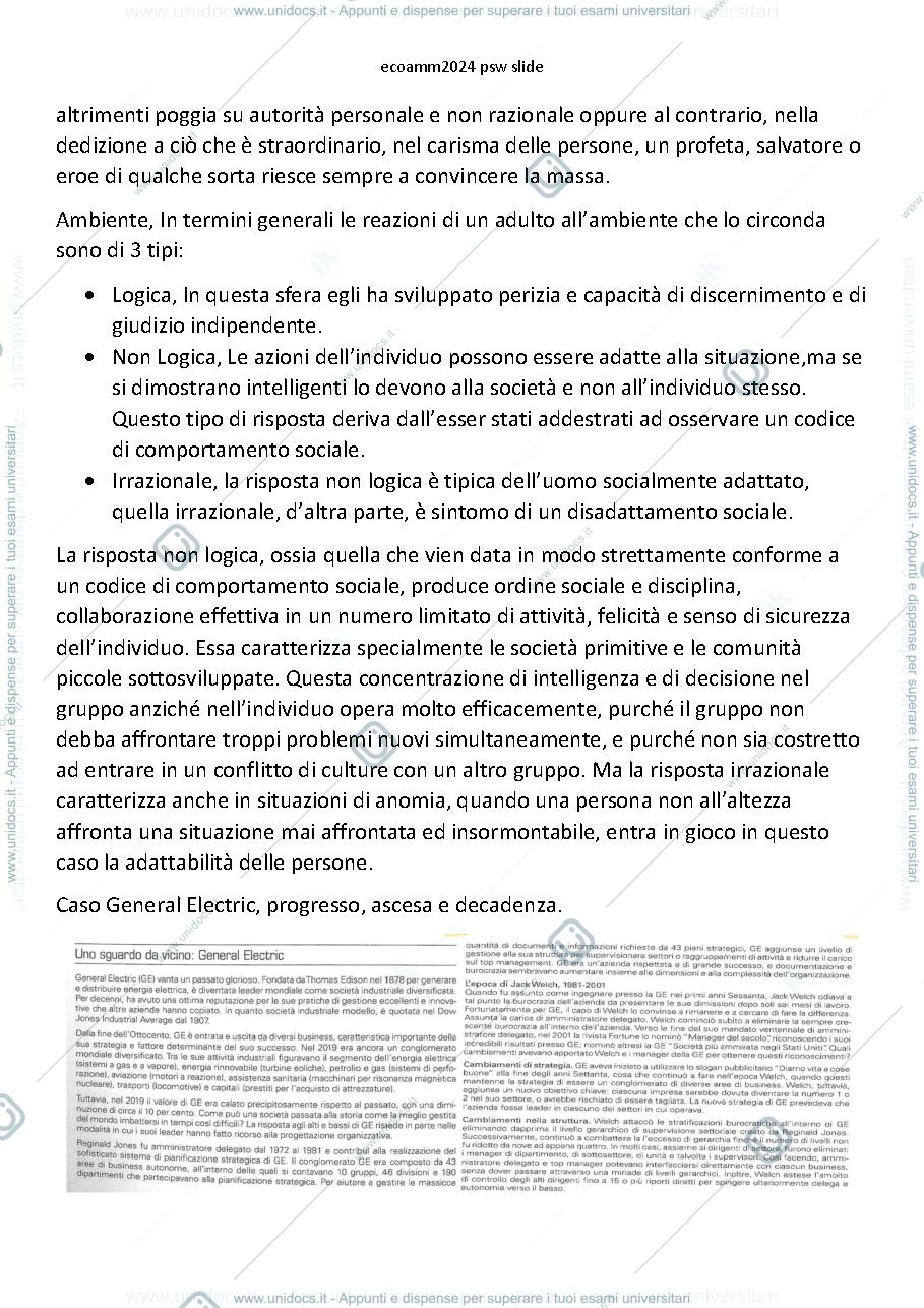 Anteprima pagina 3 — Appunti Organizzazione Aziendale Li-Z