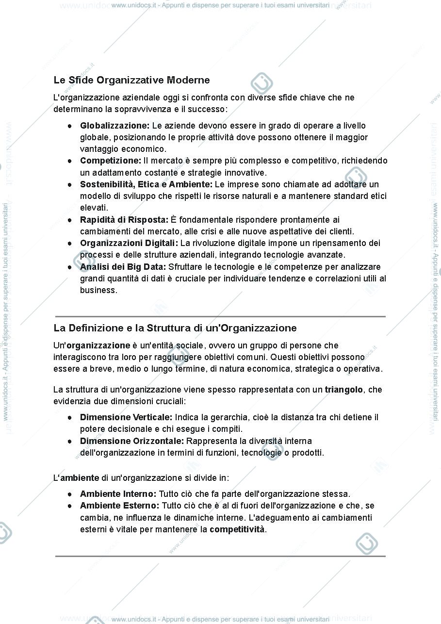 Anteprima pagina 2 — Organizzazione Aziendale