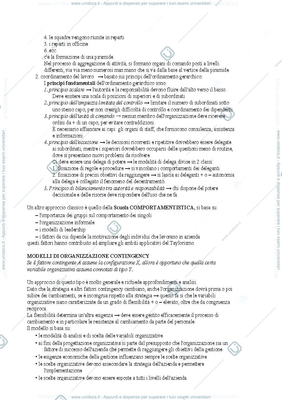 Anteprima pagina 3 — Organizzazione aziendale 