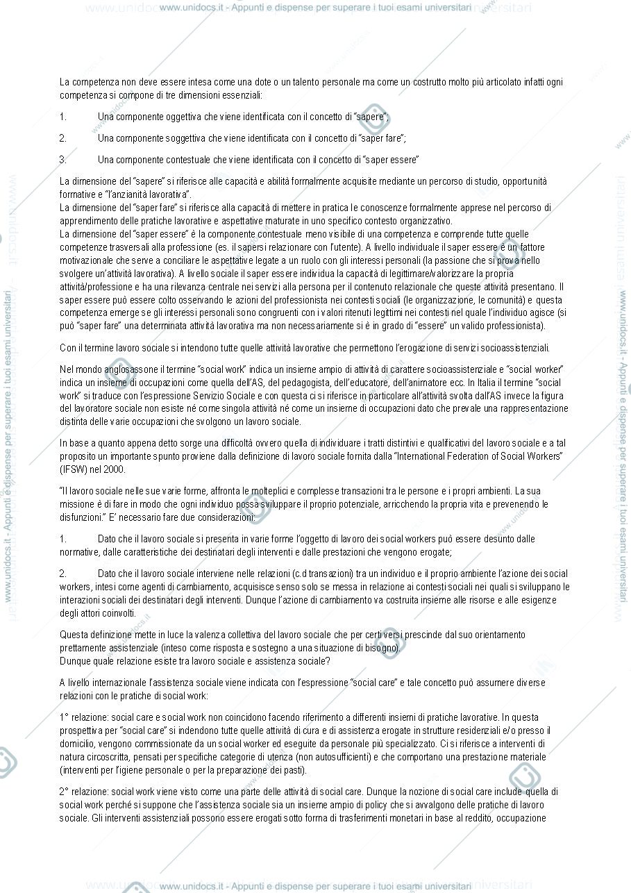 Anteprima pagina 2 — riassunto libro "l''organizzazione dei servizi socioassistenziali" Rossi