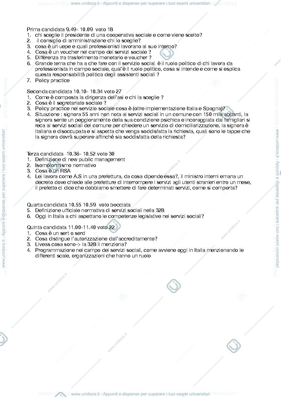 Anteprima pagina 1 — Domande esame