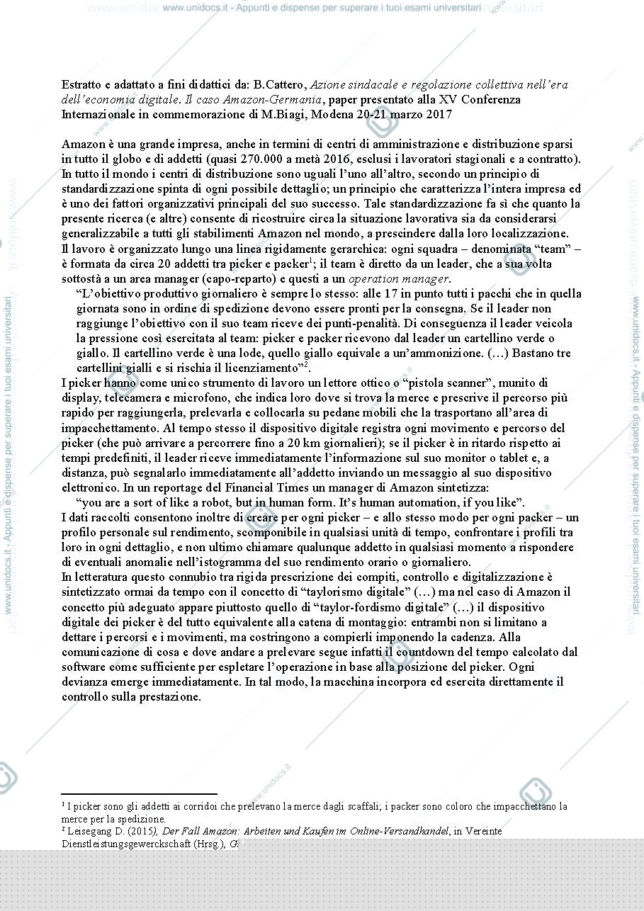 Anteprima pagina 1 — caso AMAZON