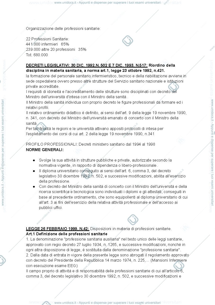 Anteprima pagina 1 — organizzazione delle professioni
