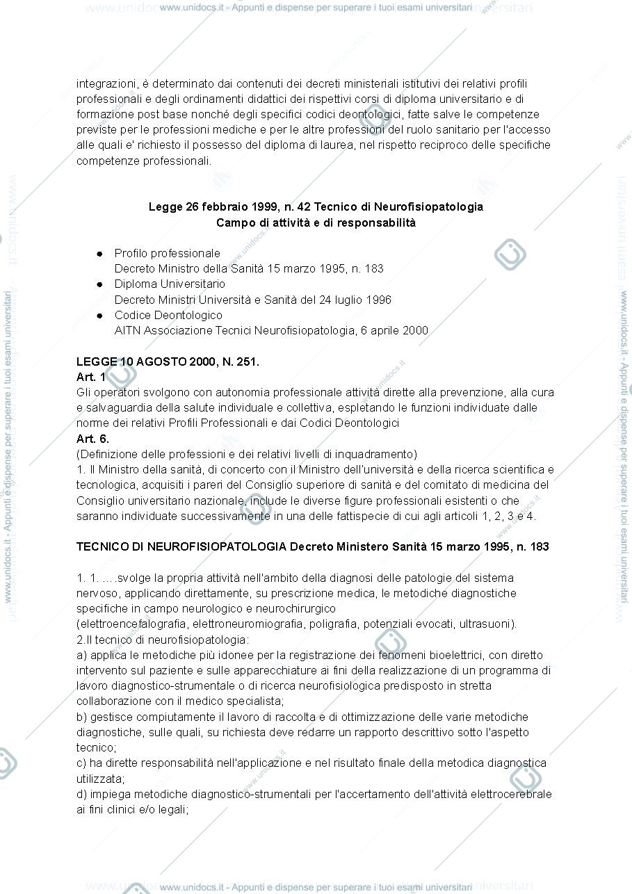 Anteprima pagina 2 — organizzazione delle professioni