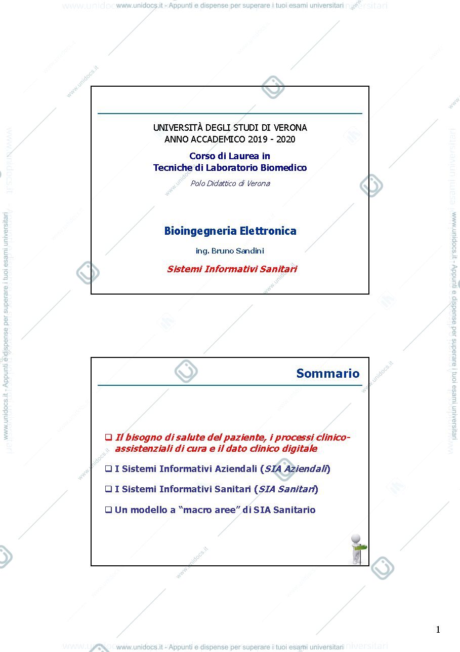 Anteprima pagina 1 — la sanità