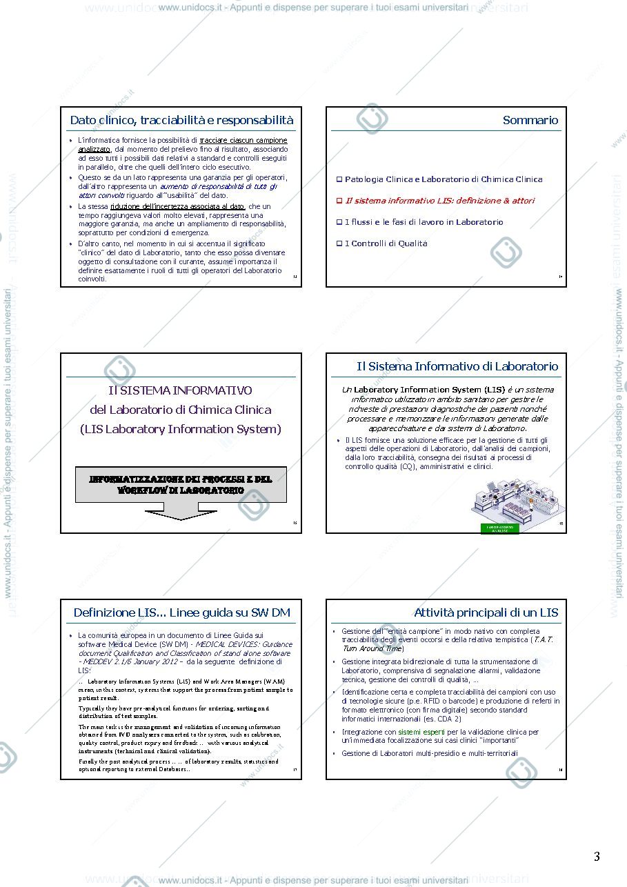 Anteprima pagina 3 — fase preanalitica