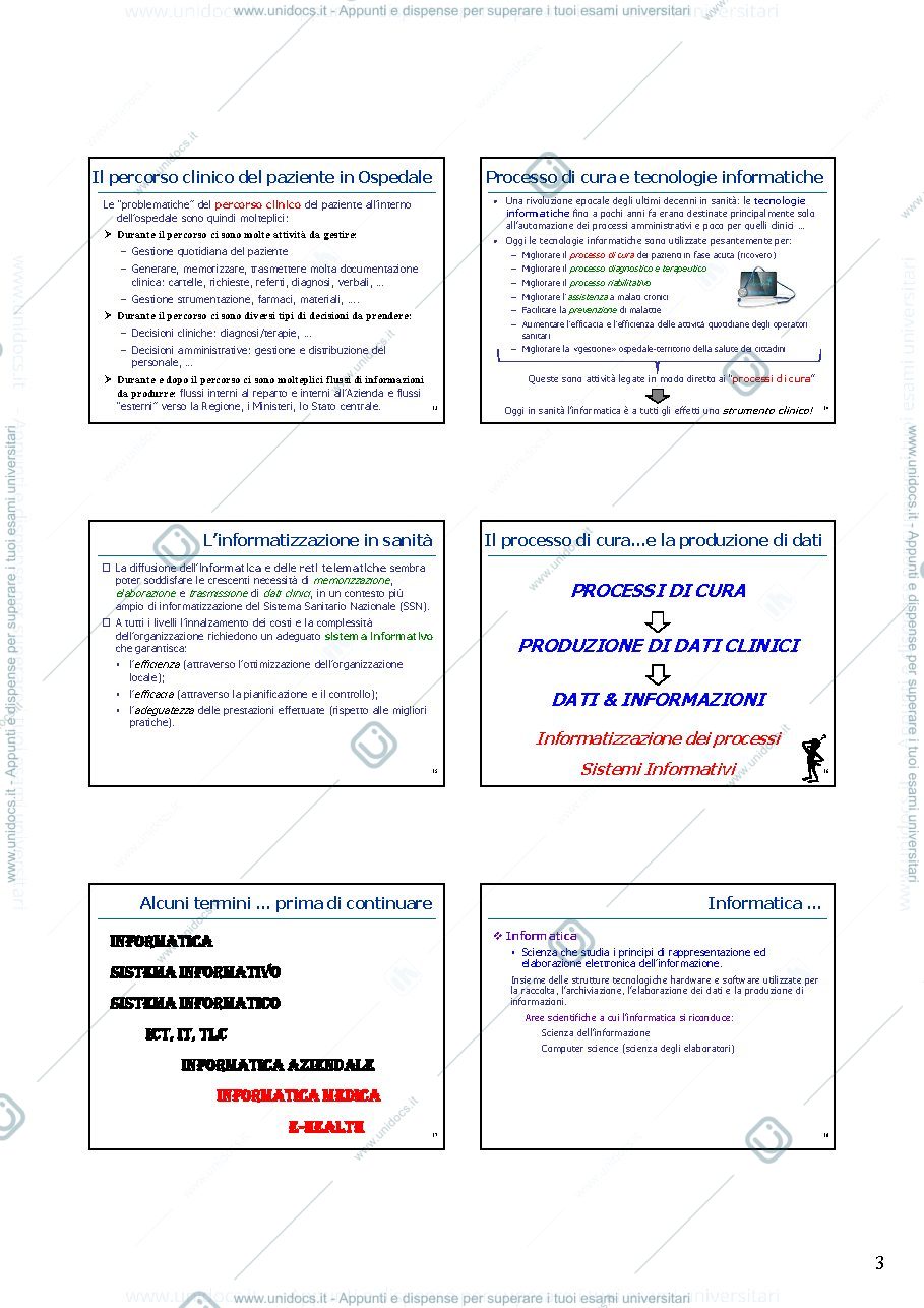 Anteprima pagina 3 — processo di cura , SIA