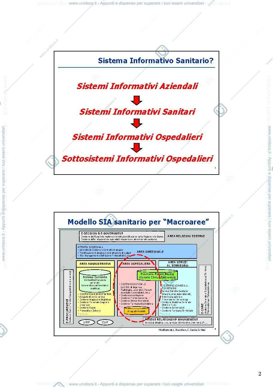 Anteprima pagina 2 — sistema informatico sanitario