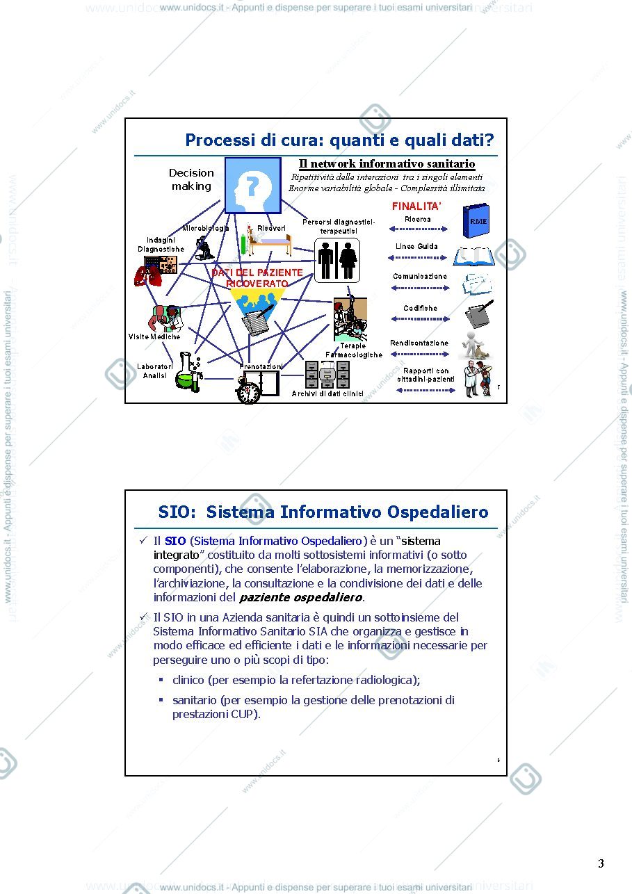 Anteprima pagina 3 — sistema informatico sanitario