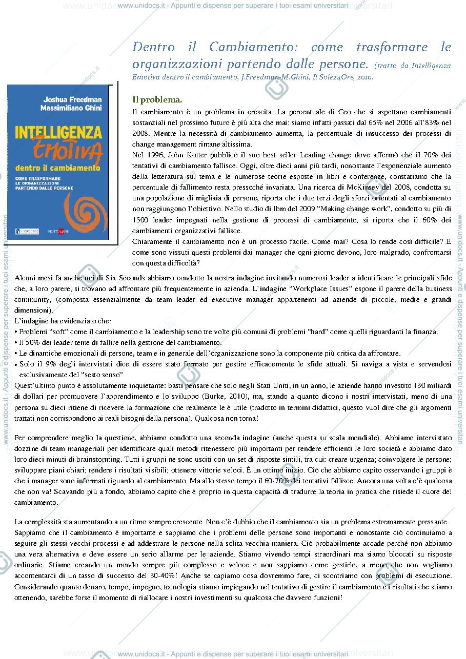 Anteprima pagina 1 — Lettura Cambiamento Prof Ghini