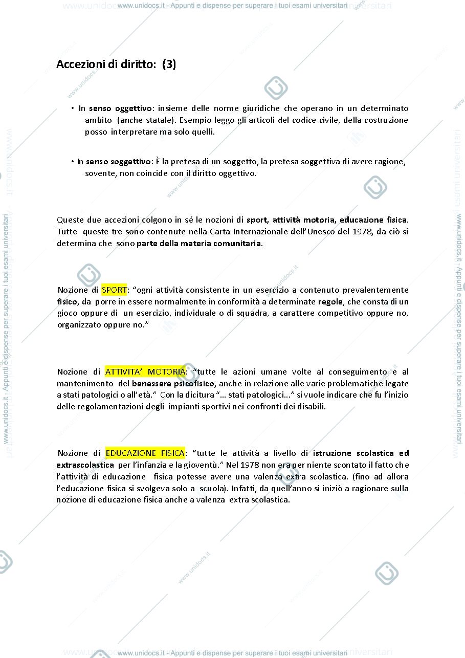 Anteprima pagina 3 — ORGANIZZAZIONE e GESTIONE dello SPORT