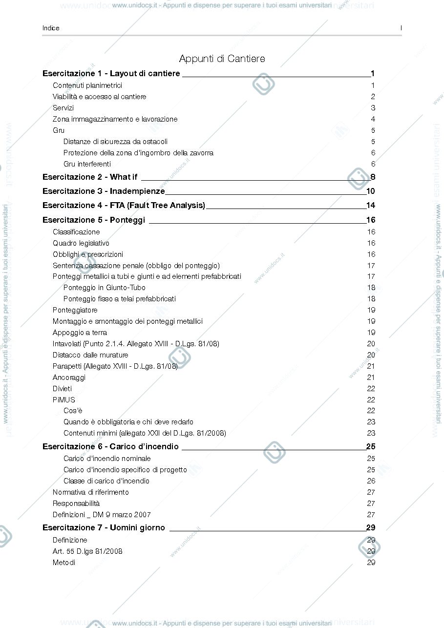 Anteprima pagina 2 — organizzazione del cantiere