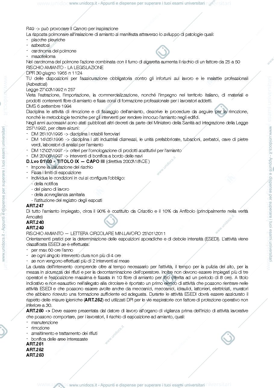 Anteprima pagina 2 — Rischio amianto 