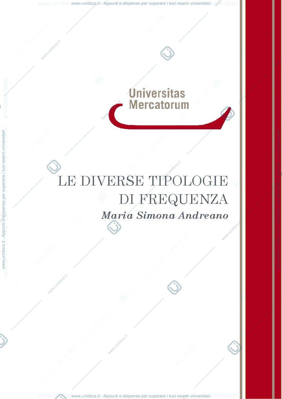 Anteprima pagina 1 — tipi di frequenza
