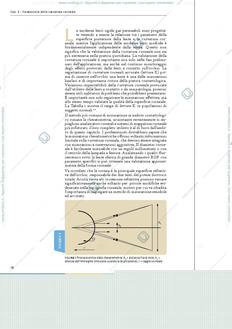 Anteprima pagina 2 — Valutazione della curvatura corneale