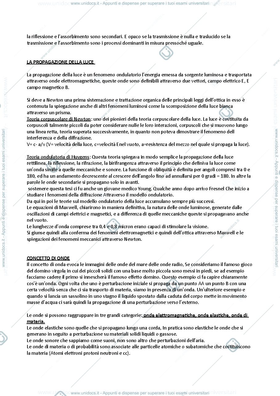 Anteprima pagina 2 — Ottica geometrica 